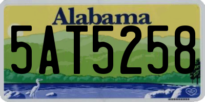AL license plate 5AT5258