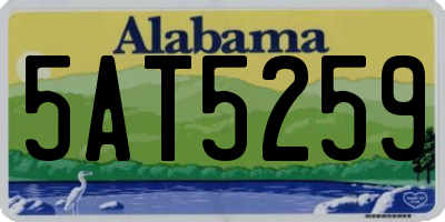 AL license plate 5AT5259