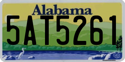 AL license plate 5AT5261