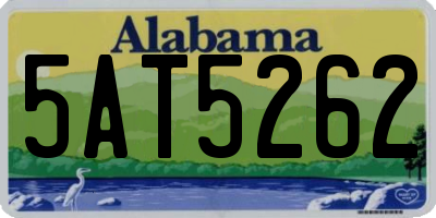 AL license plate 5AT5262