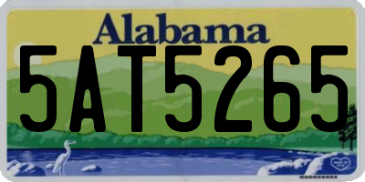AL license plate 5AT5265