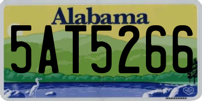 AL license plate 5AT5266