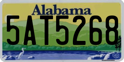 AL license plate 5AT5268