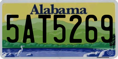 AL license plate 5AT5269