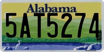 AL license plate 5AT5274