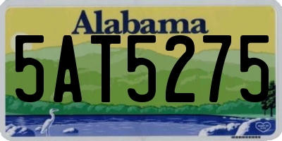AL license plate 5AT5275