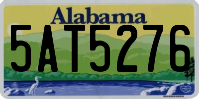 AL license plate 5AT5276