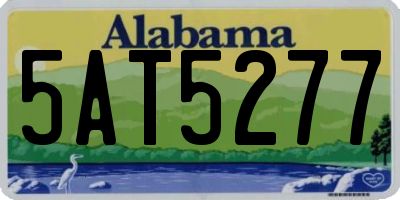 AL license plate 5AT5277