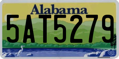 AL license plate 5AT5279