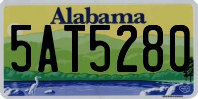 AL license plate 5AT5280
