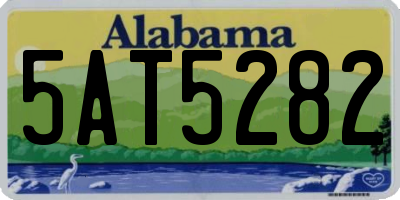 AL license plate 5AT5282