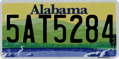 AL license plate 5AT5284