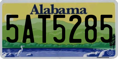 AL license plate 5AT5285
