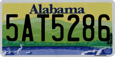 AL license plate 5AT5286