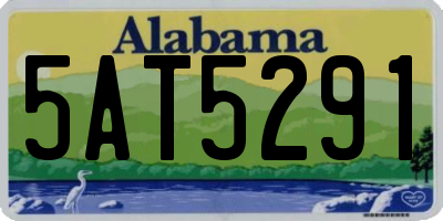 AL license plate 5AT5291