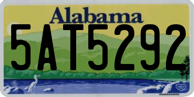 AL license plate 5AT5292