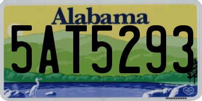 AL license plate 5AT5293