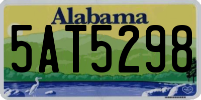 AL license plate 5AT5298