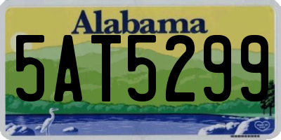 AL license plate 5AT5299