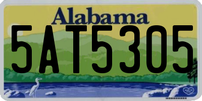 AL license plate 5AT5305