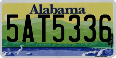 AL license plate 5AT5336