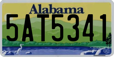 AL license plate 5AT5341