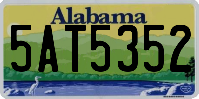 AL license plate 5AT5352