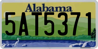 AL license plate 5AT5371