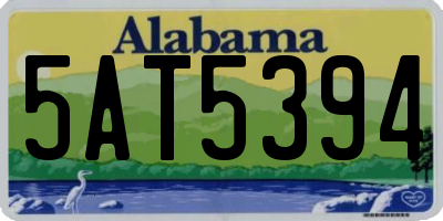 AL license plate 5AT5394
