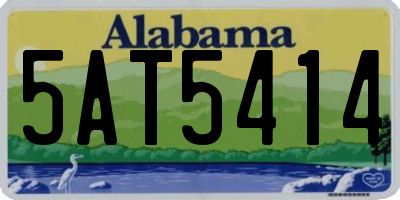 AL license plate 5AT5414