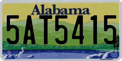 AL license plate 5AT5415