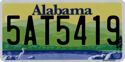 AL license plate 5AT5419