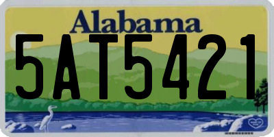 AL license plate 5AT5421