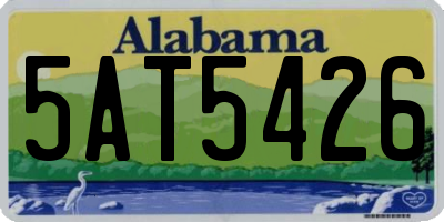 AL license plate 5AT5426
