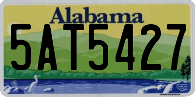 AL license plate 5AT5427