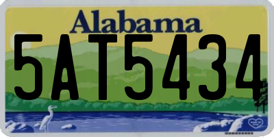 AL license plate 5AT5434