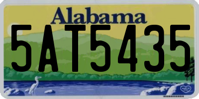 AL license plate 5AT5435