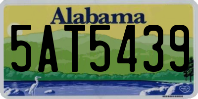 AL license plate 5AT5439