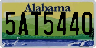 AL license plate 5AT5440