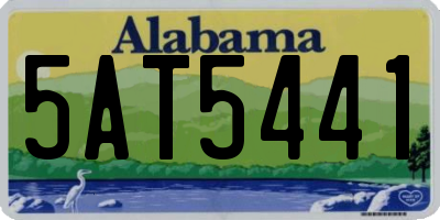 AL license plate 5AT5441