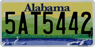 AL license plate 5AT5442