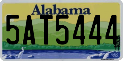 AL license plate 5AT5444