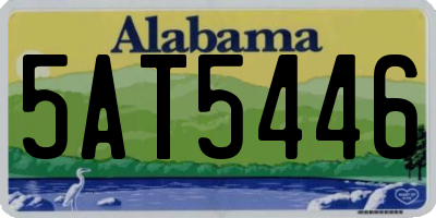 AL license plate 5AT5446