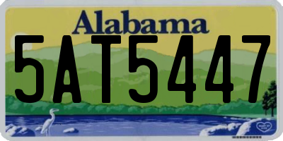 AL license plate 5AT5447