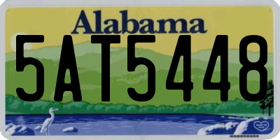 AL license plate 5AT5448