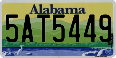 AL license plate 5AT5449