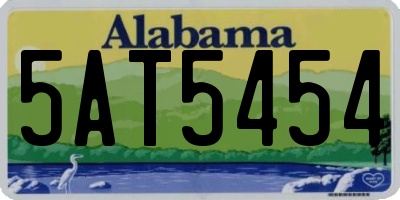 AL license plate 5AT5454