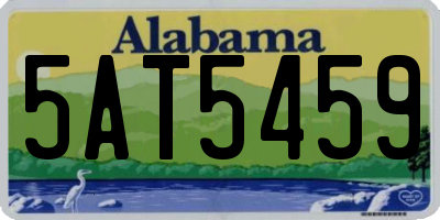 AL license plate 5AT5459