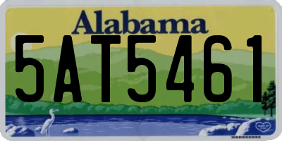 AL license plate 5AT5461