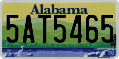 AL license plate 5AT5465